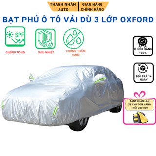 Bạt Phủ Xe Ô Tô Vải Dù OXFORD CAO CẤP CHÍNH HÃNG Bảo Vệ Xe Chống Mưa-Chống Nắng-Chống Xước(Bảo Hành 12 Tháng).