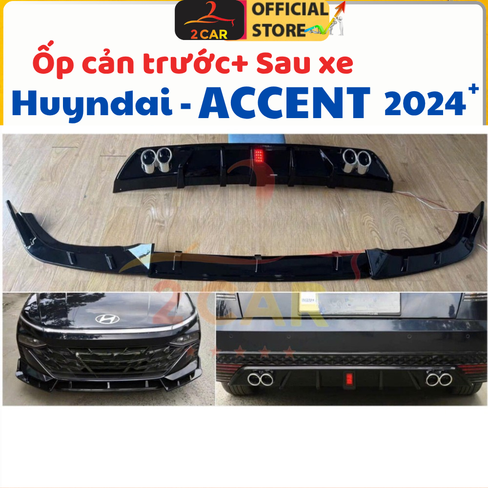 Combo cản trước, cản sau, lippo xe Hyundai Accent