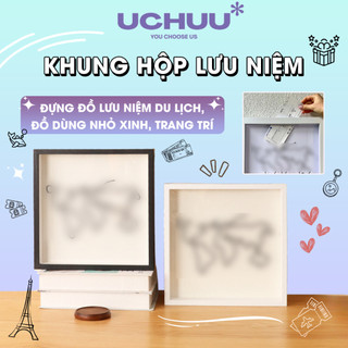  Hộp Đựng Đồ Lưu Niệm Du Lịch UCHUU Hộp Đựng Vé Khung Ảnh Lưu Giữ Kỷ Niệm Trang Trí Treo Tường 