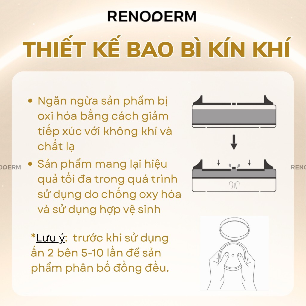 [MALL HÃNG] Phấn Nước Cushion RenoDerm DAY LONG BB CREAM SILVER Tone Sáng Che Phủ Cao Mịn Lì Phù Hợp Da Dầu Da Treatment | BigBuy360 - bigbuy360.vn