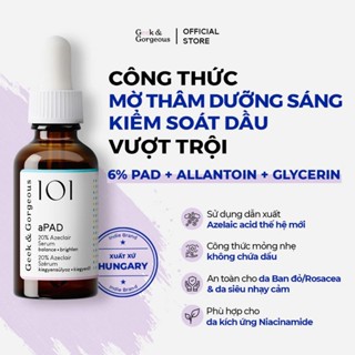 Tinh Chất Mờ Thâm, Dưỡng Sáng, Kiểm Soát Dầu Geek&Gorgeous aPAD 20% dẫn xuất Azelaic Acid 30ml