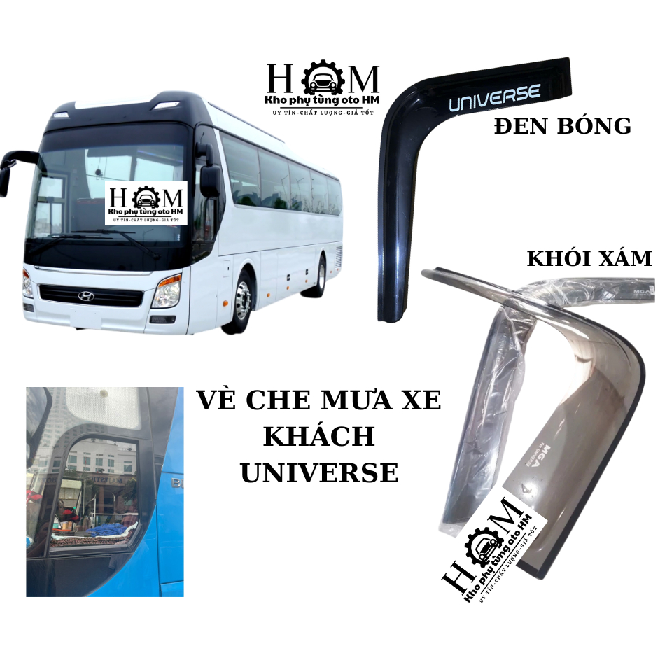 Vè che mưa kính xe khách HYUNDAI UNIVERSE 45 chỗ 47 chỗ có keo 3M sẵn ( giá 1 miếng)