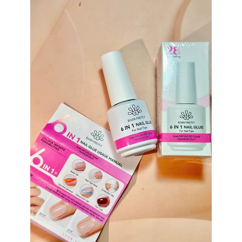 Glue Gel BORN PRETTY 6in1 dòng mới có hộp