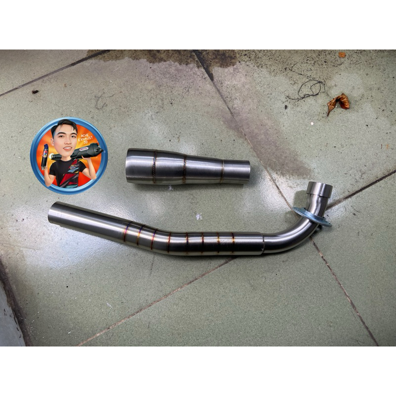 Cổ Pô Inox 304 (27-32-51) Hàn Nhét Pô Zin Pô Móc Wave Dream Rs Cúp W100