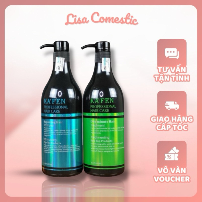 Dầu Gội Kafen Chính Hãng, Dầu Cặp Kafen 800ml Phục Hồi Tóc Hư Tổn Ngăn Rụng Tóc