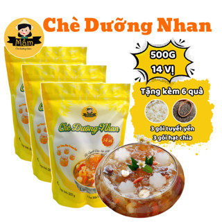 [COMBO 3 SET ĐẠI] Chè Dưỡng Nhan Tuyết Yến 14 Vị 500G Cô Mầm Foods Nước Trà Tea - 1 Set Nấu Được 25-30 Chén