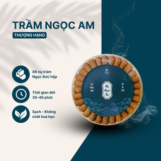  Nụ Trầm Cao Cấp  Nhã Uyển  - Ngọc Am Bách Xanh Tuyết Tùng - Nhang Nụ Sạch Hương Tự Nhiên Xông Nhà Tẩy Uế Khói Ngược 
