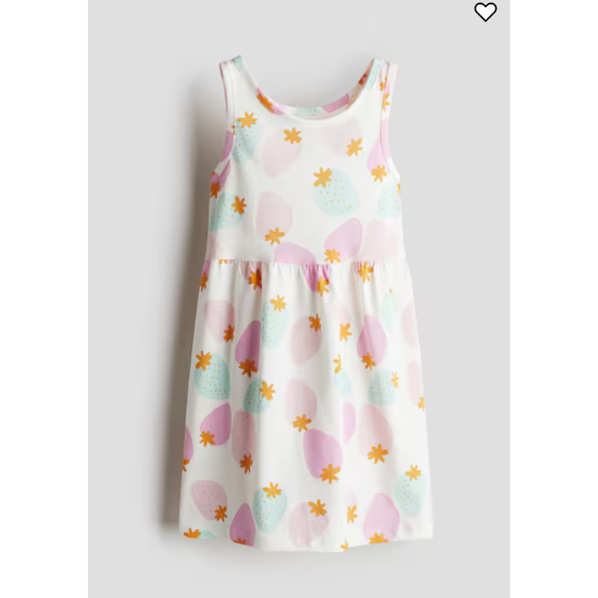 Váy cotton hè bé gái HM