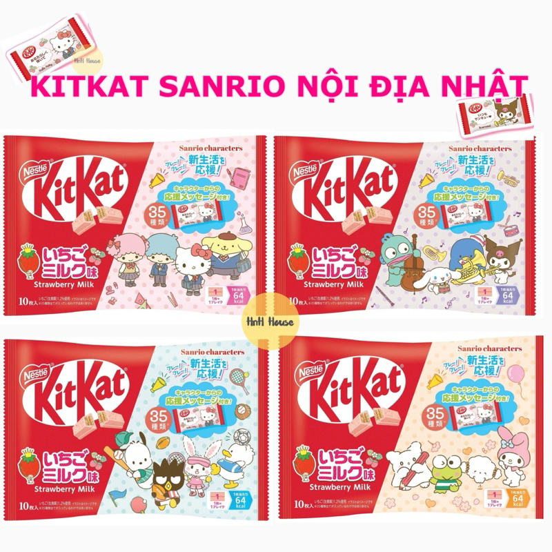 [HSD 28/02/26 | CHỈ SHIP MIỀN NAM] KitKat Sanrio, Giftbox, Hộp quà Hello Kitty x Sanrio Nội địa Nhật