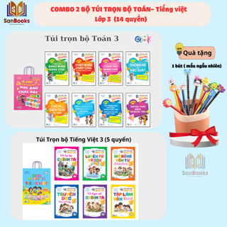  Sách - Combo Túi Trọn Bộ Lớp 3 Toán và Tiếng Việt - Cánh Diều Kết Nối Tri thức - Cả năm   14 Cuốn   