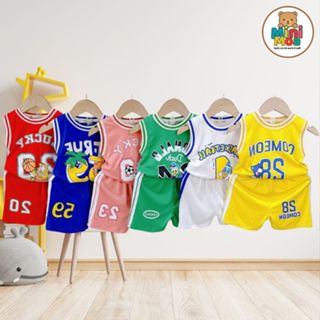 Bộ Ba Lỗ Thể Thao Bé Trai Gái Minky Mom – Thun Lạnh Mặc Hè | Size Nhí & Đại 8–27Kg | BL-IN47