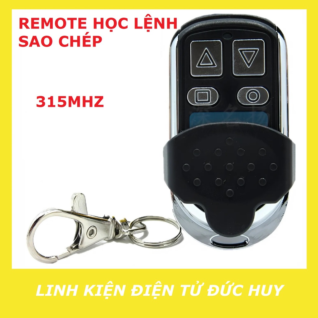 REMOTE HỌC LỆNH SAO CHÉP - 433MHZ/315MHZ - 4 NÚT
