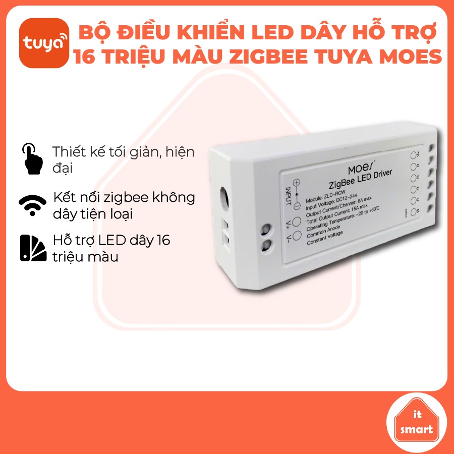 LED driver Tuya Moes zigbee điều khiển đèn LED dây