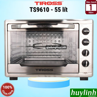 Lò nướng đối lưu Tiross TS9610 - 55 lít - 2000W - 12 chức năng nướng