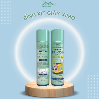 Bình xịt khử mùi giày Ximo dung tích 300ml , bình khử khuẩn giày dép hương thơm dịu mát công nghệ bạc Ag+