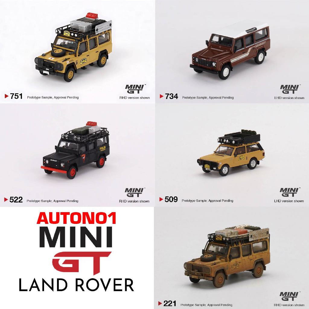 Mô hình xe các dòng Land Rover Defender 110 tỉ lệ 1:64 MiniGT