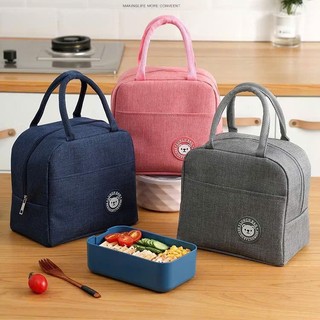  Túi giữ nhiệt đựng cơm to văn phòng - túi đựng đồ ăn 22*13*20cm có quai xách HM0324 