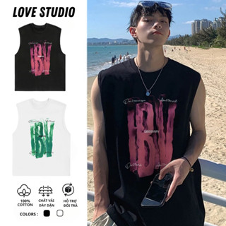 Áo Tanktop Ba Lỗ Nam Nữ in Họa Tiết IBV Lovestudio Unisex chất liệu Cotton 100% Dày Dặn [BL17]