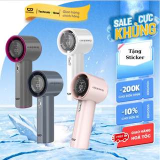 Quạt cầm tay mini GOOJODOQ 100 cấp độ gió sử dụng 12h, Quạt tích điện BLUECHIPSALE pin cao 4000 mAh