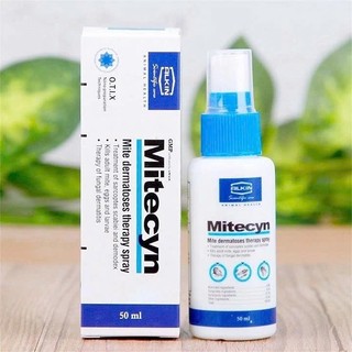   Chính hãng Kỳ Nam  Xịt Alkin Mitecyn hỗ trợ các bé chó mèo bị ghẻ chai 50ml 