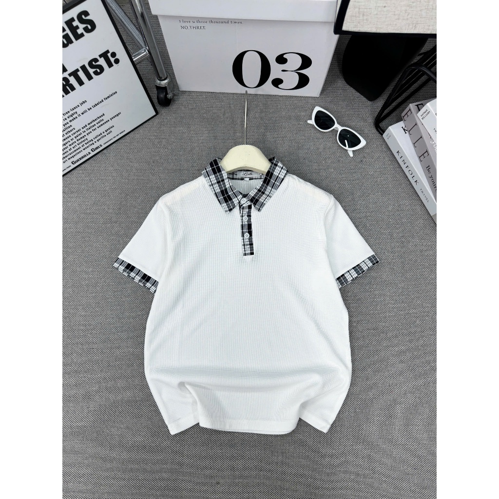 Áo polo Phasơ mi basicc 6 màu dễ phối đồ sang trọng thanh lịch, chất liệu Cotton tổ ong mịn đủ size tới 85kg (M12) | BigBuy360 - bigbuy360.vn