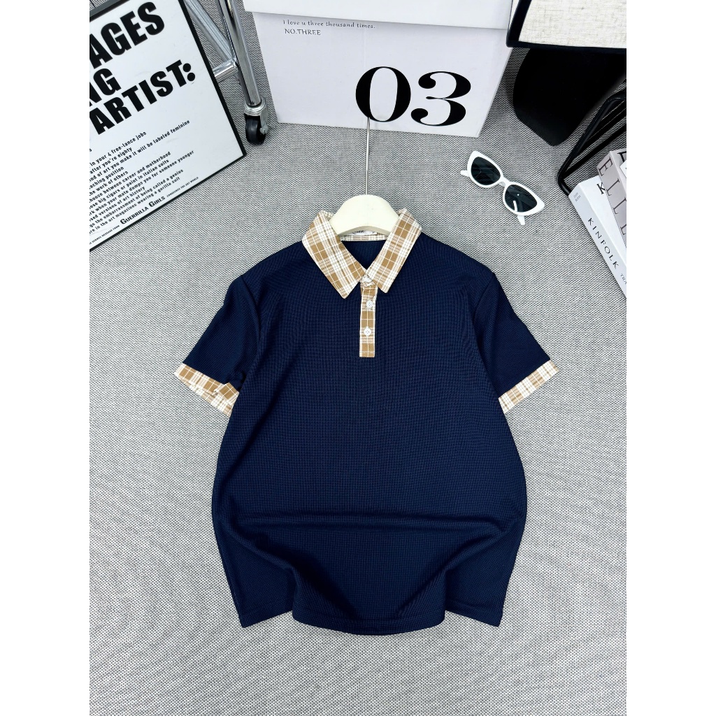 Áo polo Phasơ mi basicc 6 màu dễ phối đồ sang trọng thanh lịch, chất liệu Cotton tổ ong mịn đủ size tới 85kg (M12) | BigBuy360 - bigbuy360.vn