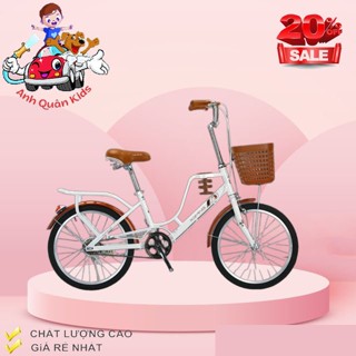 Xe đạp mini Xaming Khung Cong có giỏ để bình nước size 20 22 24 cho bé từ  8 tuổi đến người lớn