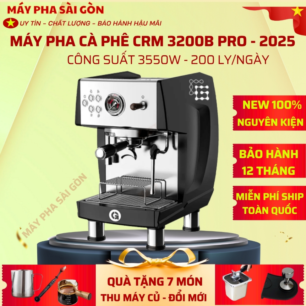 [ TP.HCM ] HỎA TỐC Máy Pha Cà Phê Gemilai 3200B Pro Nâng Cấp Máy Pha Cafe 3200B Pro