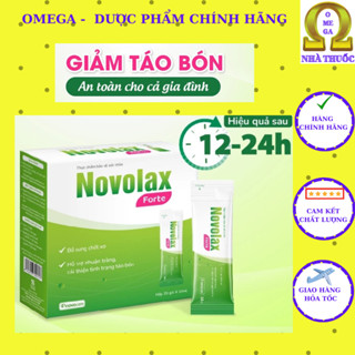  Chất xơ hòa tan Novolax Forte  Mẫu Vỏ Mới Nhất HSD 2027 20 gói  - Giúp Nhuận Tràng Giảm Táo Bón Cho Cả Gia Đìná 