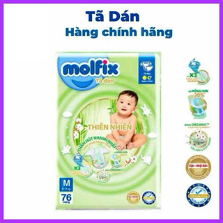 Tã dán molfix đủ size M76/L68/ XL62/XXL56