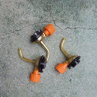 Van Khóa Bình Gas Mini Ống Màu Đồng Phi 10mm