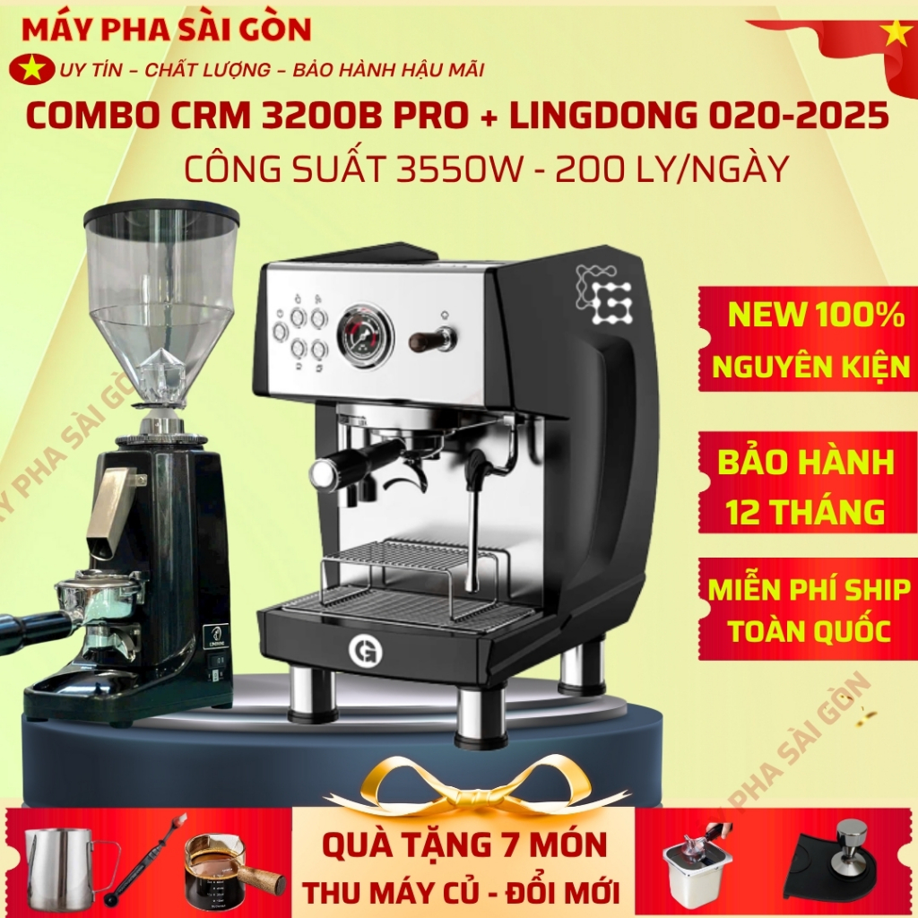 [ HCM ] HỎA TỐC - ComBo Gemilai 3200B Pro + máy xay CRM 020 PHIÊN BẢN 2026 CẢI TIẾN LƯỠI XAY NHANH H
