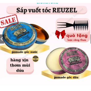  Sáp Vuốt Tóc Nam REUZEL 113g Wax Vuốt Tóc Nam Lợn Hồng Tạo Kiểu cực chất,Sáp Tóc Nam Thơm sáp cứng 