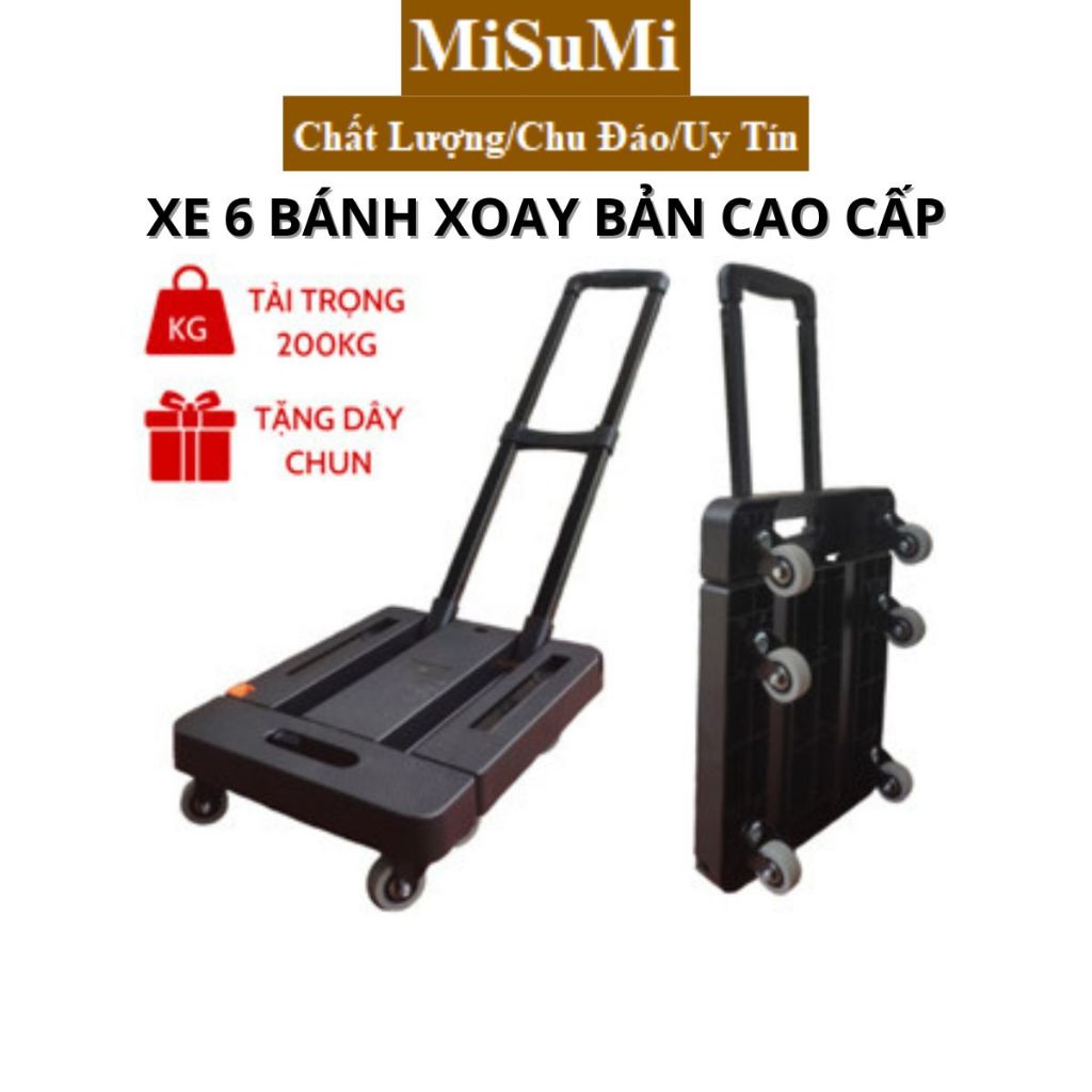 Xe Kéo hàng - Xe đẩy hàng dễ dàng gấp gọn 200kg nhập vào đảm bảo chất lượng cao XKT01
