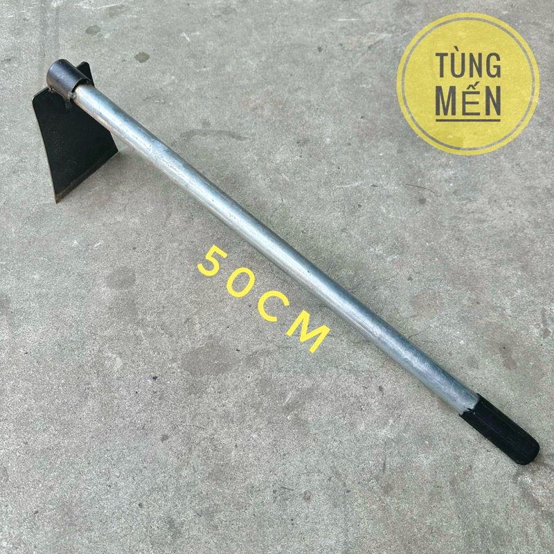 Cuốc xới cán sắt dài 50cm trồng cây