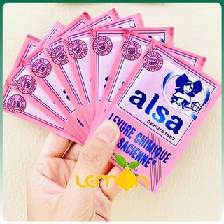 Bột nở ALSA gói 11g (Bột nổi baking powder) hàng Pháp - Date xa