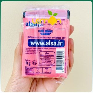 Bột nở ALSA gói 11g (Bột nổi baking powder) hàng Pháp - Date xa
