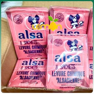 Bột nở ALSA gói 11g (Bột nổi baking powder) hàng Pháp - Date xa