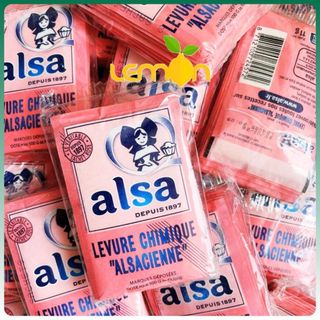 Bột nở ALSA gói 11g (Bột nổi baking powder) hàng Pháp - Date xa