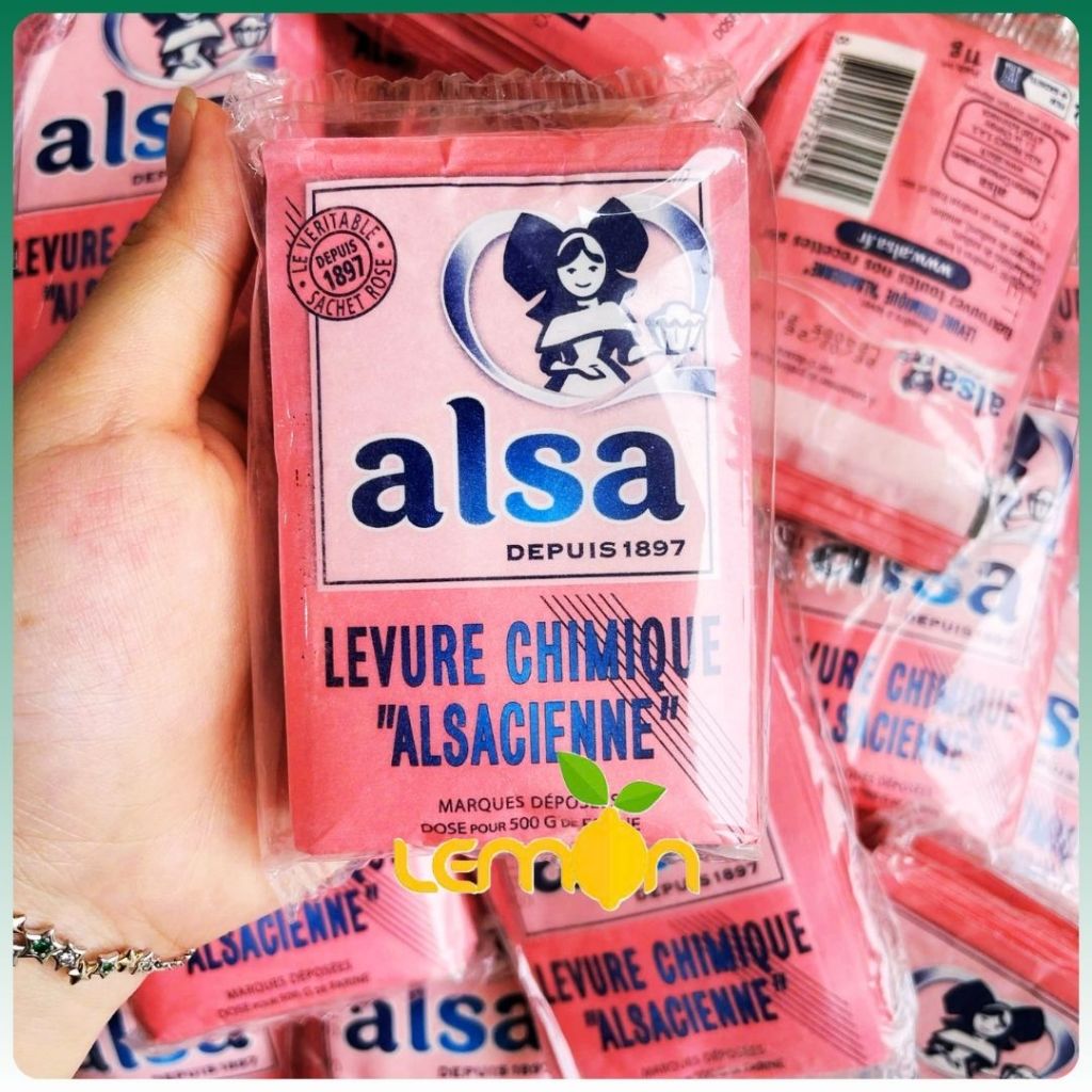 Bột nở ALSA gói 11g (Bột nổi baking powder) hàng Pháp - Date xa