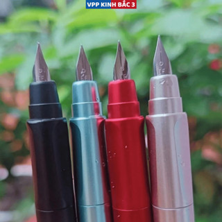 4 Bút Máy Bấm Ngòi EF Đúc Nguyên Khối.