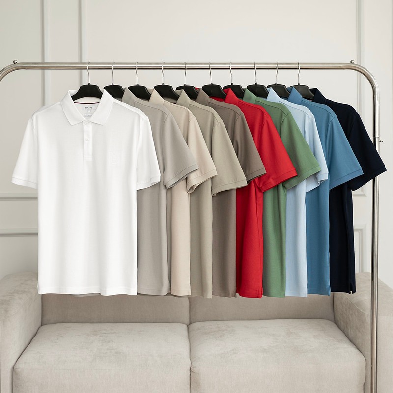 [LUXURY ITEM] Áo polo nam TORANO MARQUISE POLO trơn thêu logo ngực mềm mượt, hạn chế co rút, bền màu GSTP601 | BigBuy360 - bigbuy360.vn