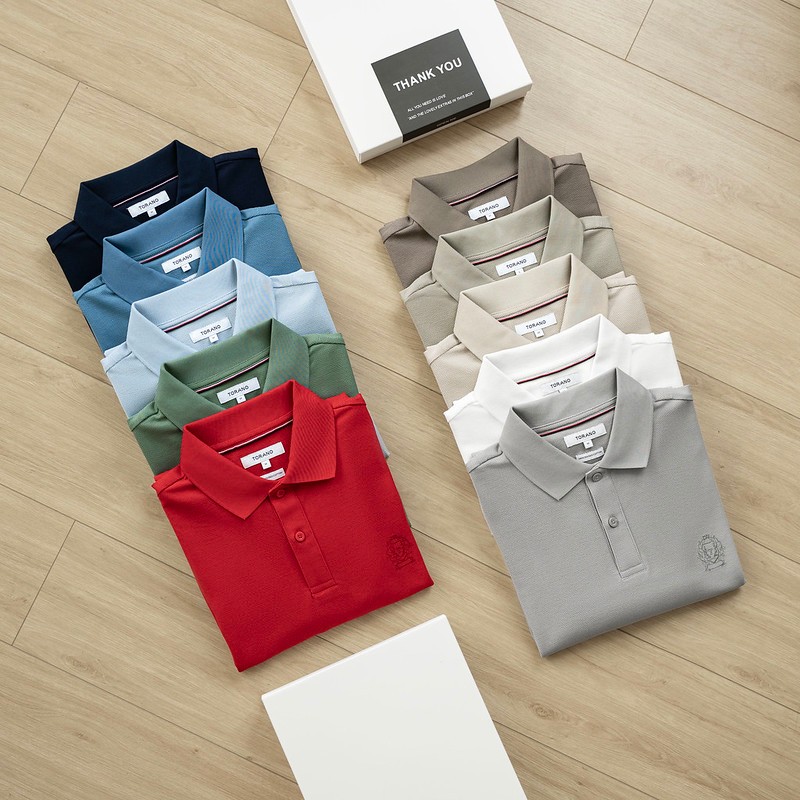 [LUXURY ITEM] Áo polo nam TORANO MARQUISE POLO trơn thêu logo ngực mềm mượt, hạn chế co rút, bền màu GSTP601 | BigBuy360 - bigbuy360.vn