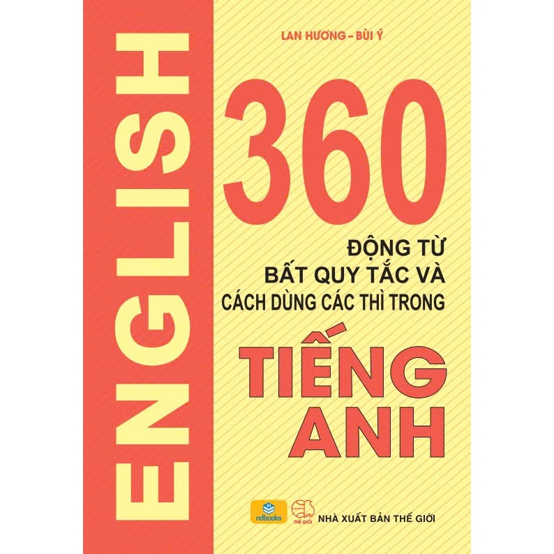 Sách - 360 Động từ bất quy tắc - Bìa vàng - ndbooks
