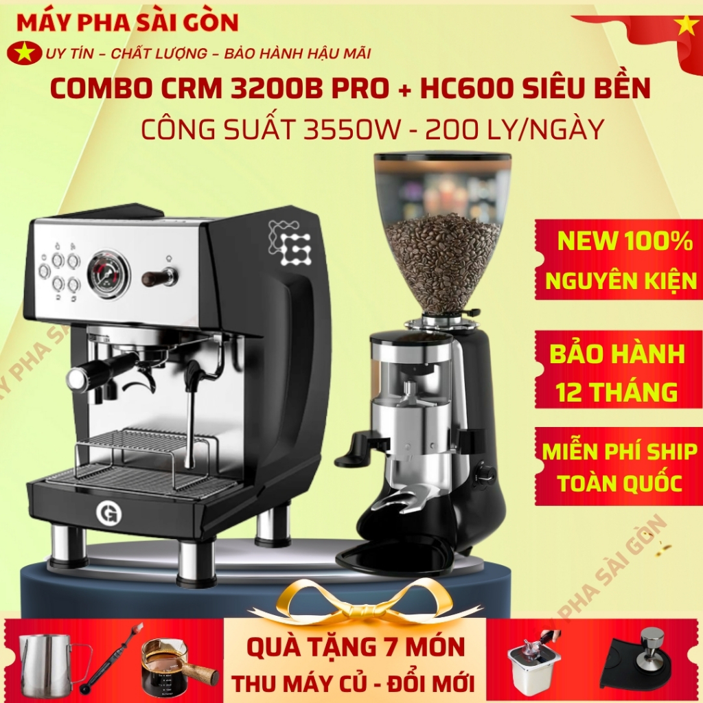 [ HCM ] Hỏa Tốc - Máy Pha Cà Phê 3200B Pro + HC600 New 100% Tặng Kèm Nhiều Quà Tặng