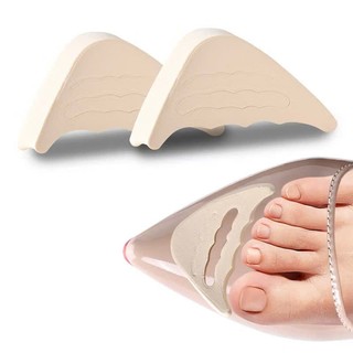 01 cặp Miếng lót mũi giày cao su non và silicon đệm êm ngón chân, giúp giảm size cho giày bị rộng - Chống tuột gót giày