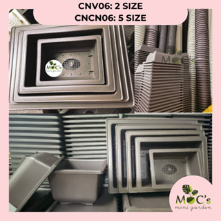 (CN06) (Không Gồm Khay Lót) Chậu Nhựa Trồng Cây, 7 Kích Thước, Màu Sắc Phong Cách Bắc Âu || Mocminigarden