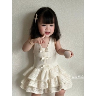 Váy mùa hè cho bé, váy cho bé gái cổ yếm thắt nơ hở lưng siêu xinh từ 10 - 30kg, Baby Girl