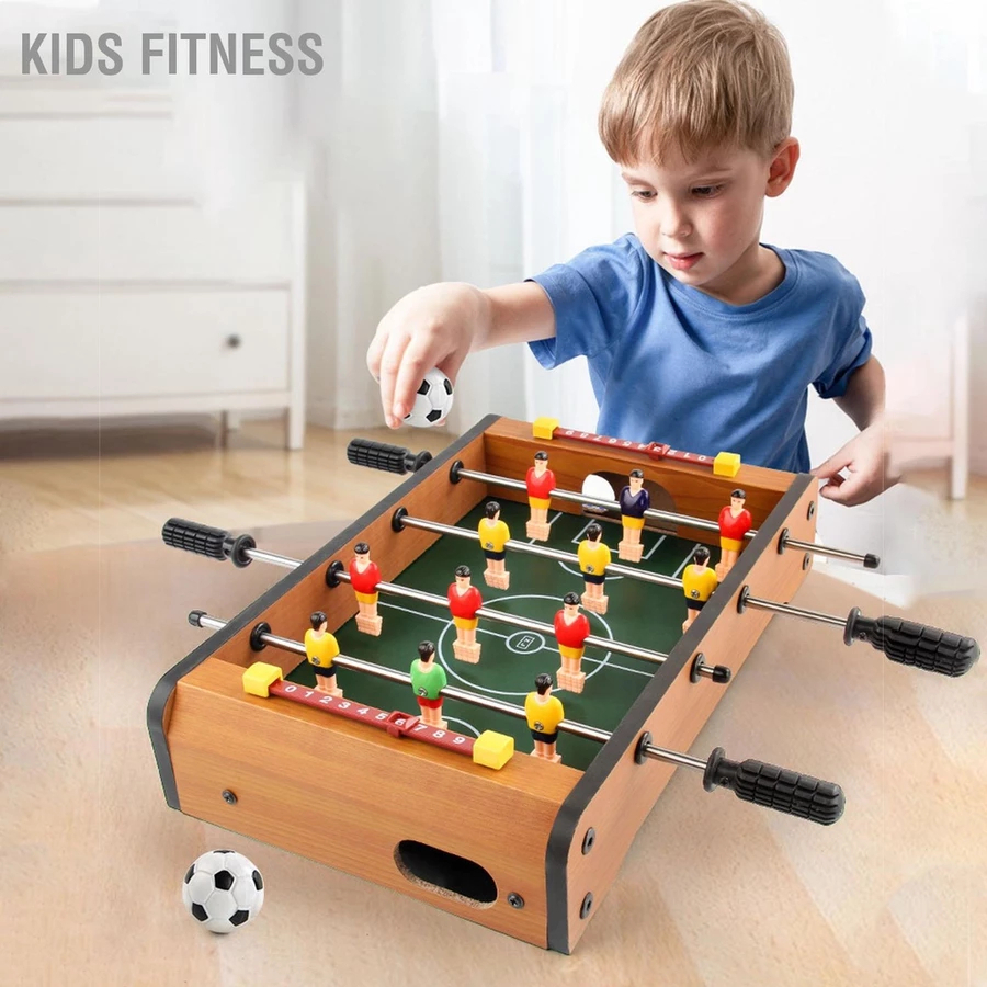   Khung Gỗ  Bàn bi lắc  banh lắc bóng đá 4 tay cầm phù hợp cho bé và người lớn-Kids Fitness 
