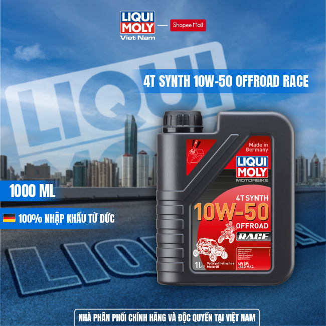 Nhớt Xe Máy Motorbike 4T Synth 10W50 Offroad Race LIQUI MOLY - 3051.
